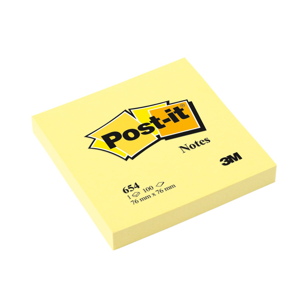 Post-It Notes Standard Yellow 100 Pack
