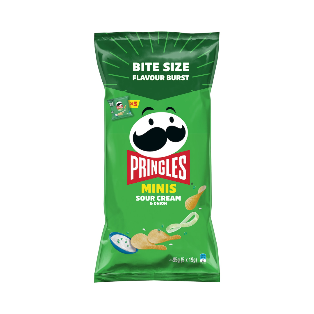 Pringles Sour Cream & Onion Mini's 5pack - 19g per pack