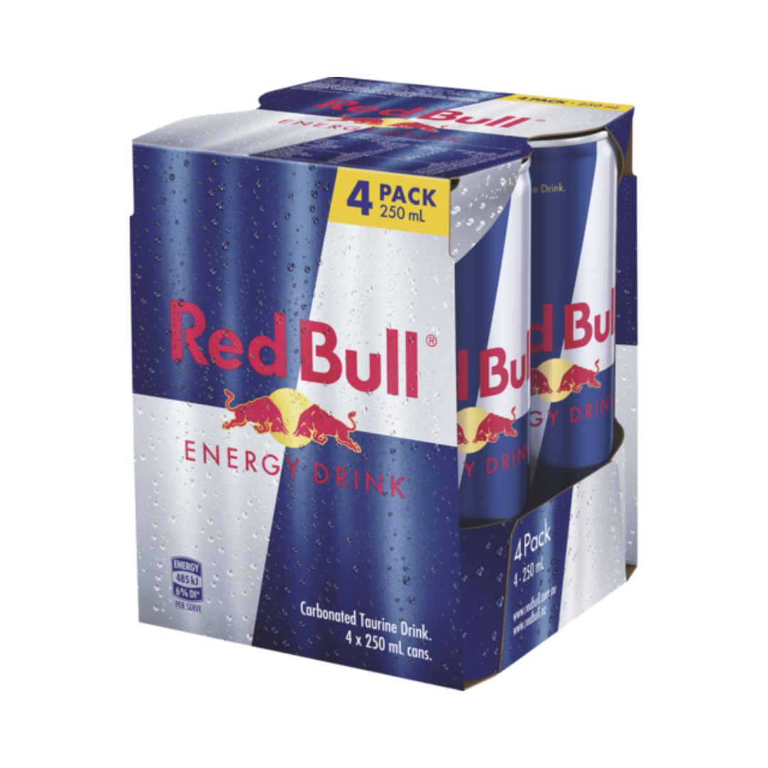 Red Bull Energy Drink 4 x 250ml Cans