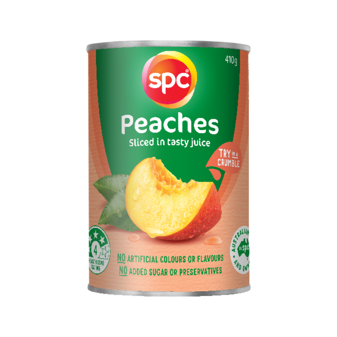 SPC Peaches Sliced in Juice 410g