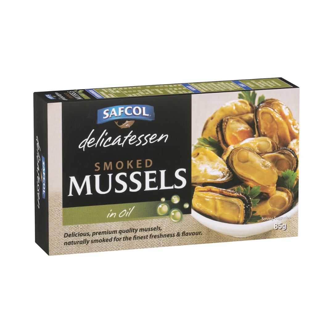 Safcol Smoked Mussels In Oil 85g