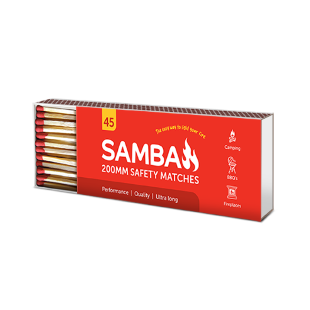 Samba 200mm Matches 45 Pack