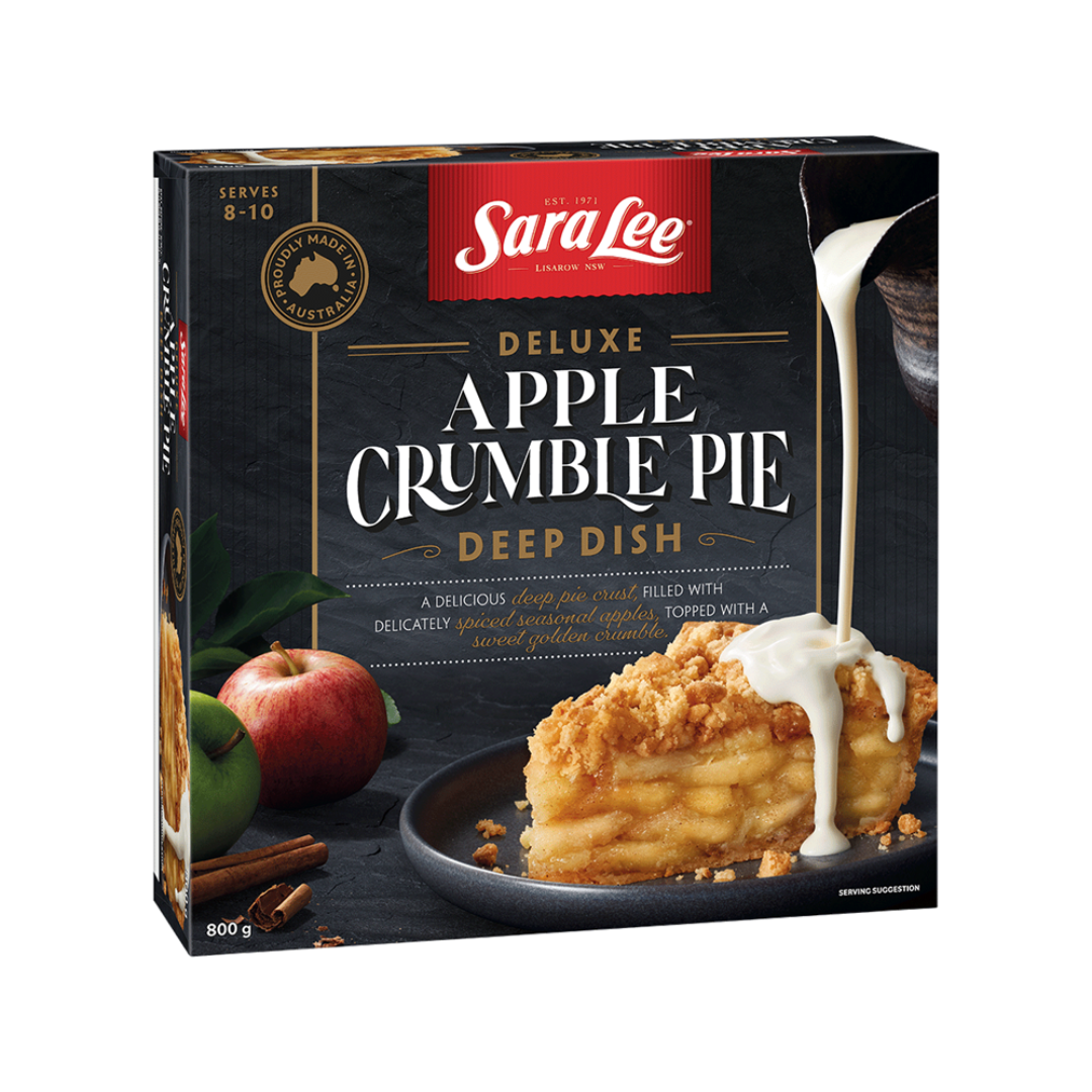 Sara Lee Deep Dish Rustic Apple Crumble Pie 800g