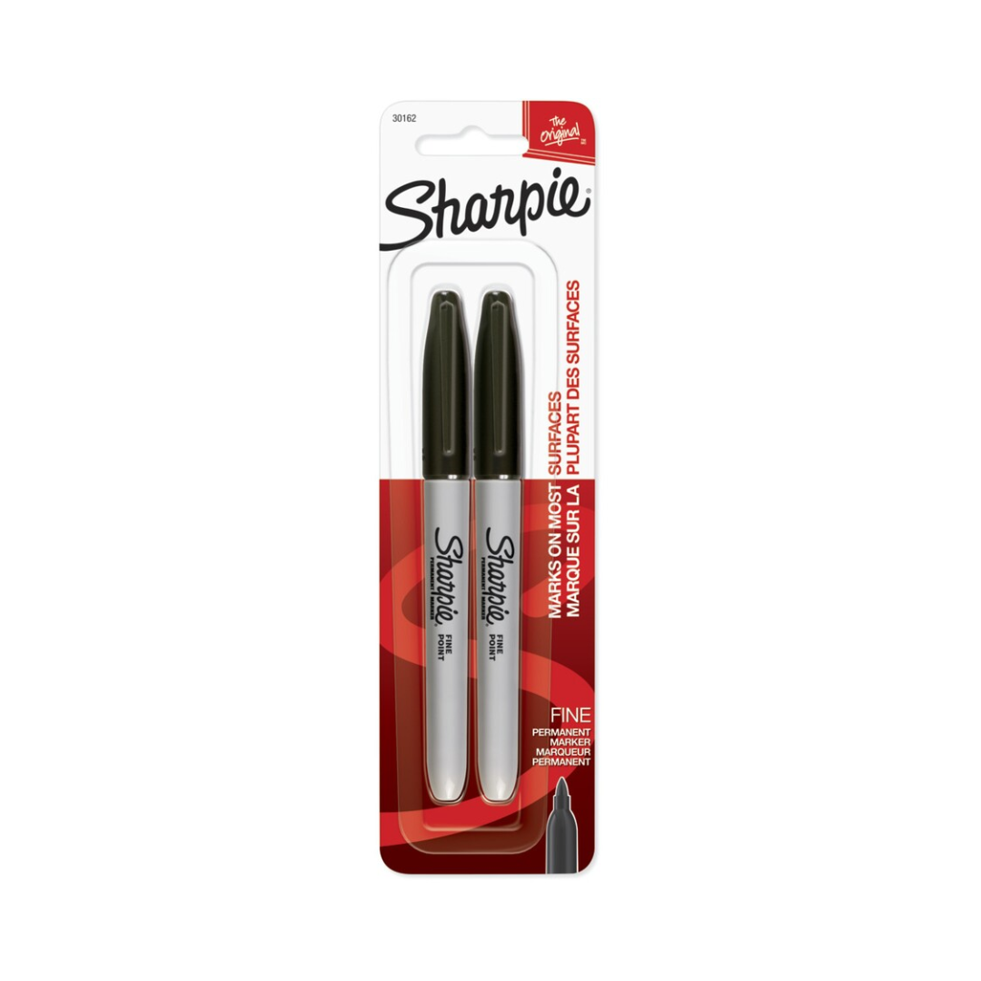 Sharpie Fine Point Permanent Marker Black 2 Pack