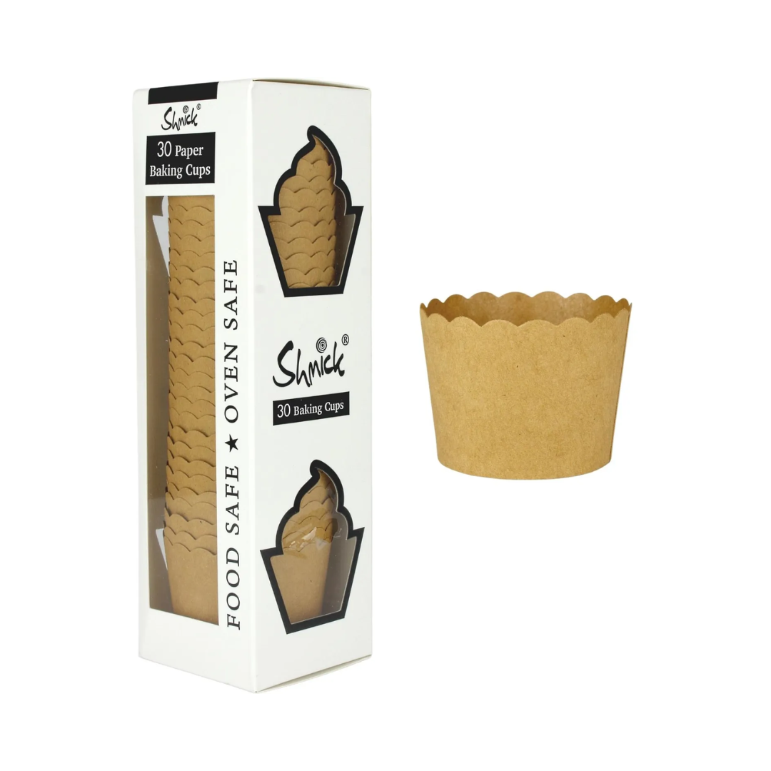 Shmick Baking Cups Brown Kraft Paper 30pk
