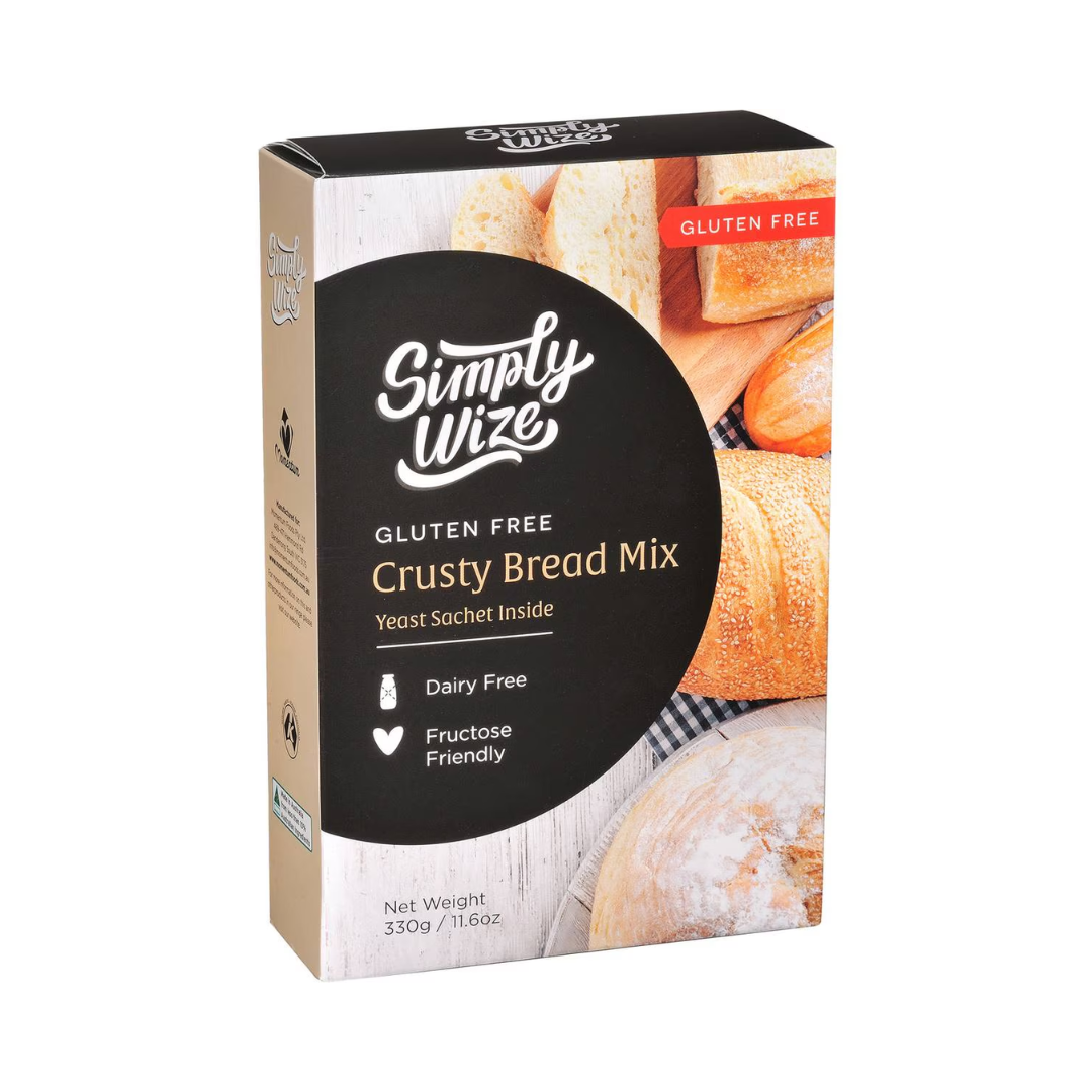 Simply Wize Crusty Bread Mix GF 330g