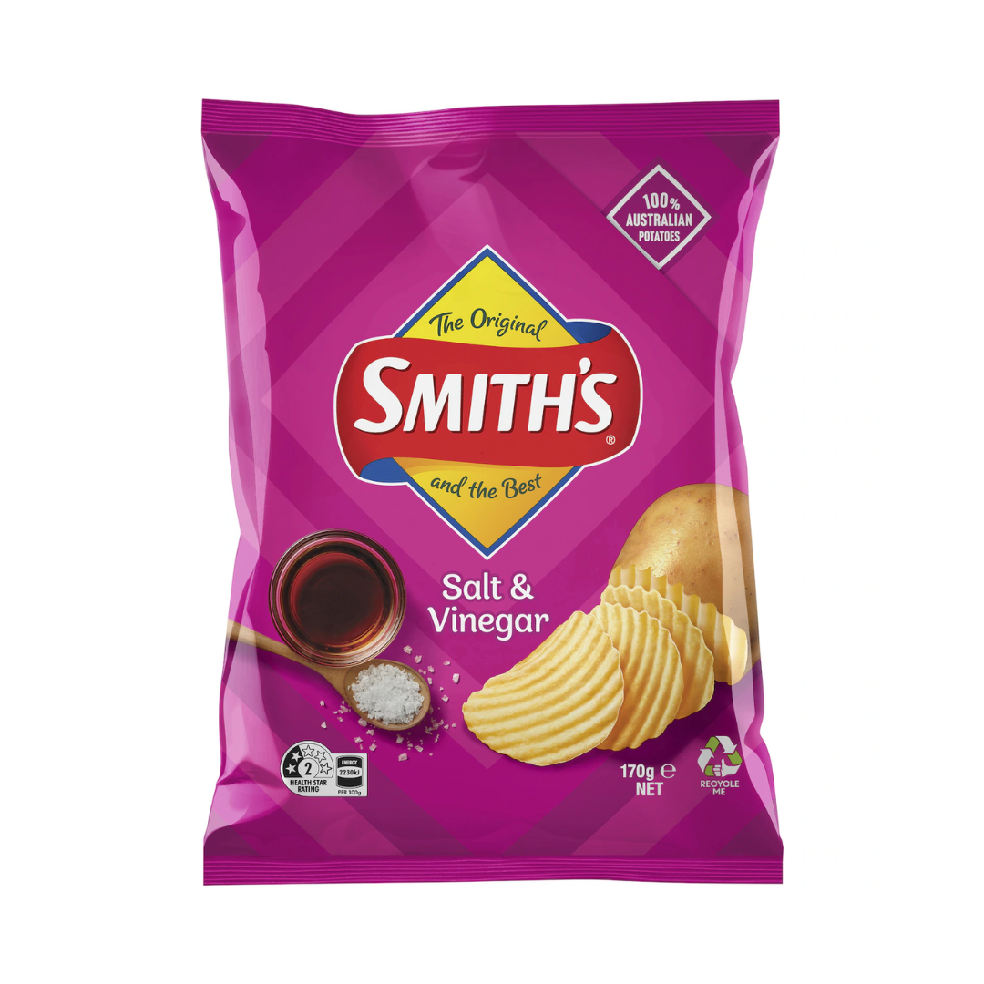 Smith's Chips Salt & Vinegar 170g