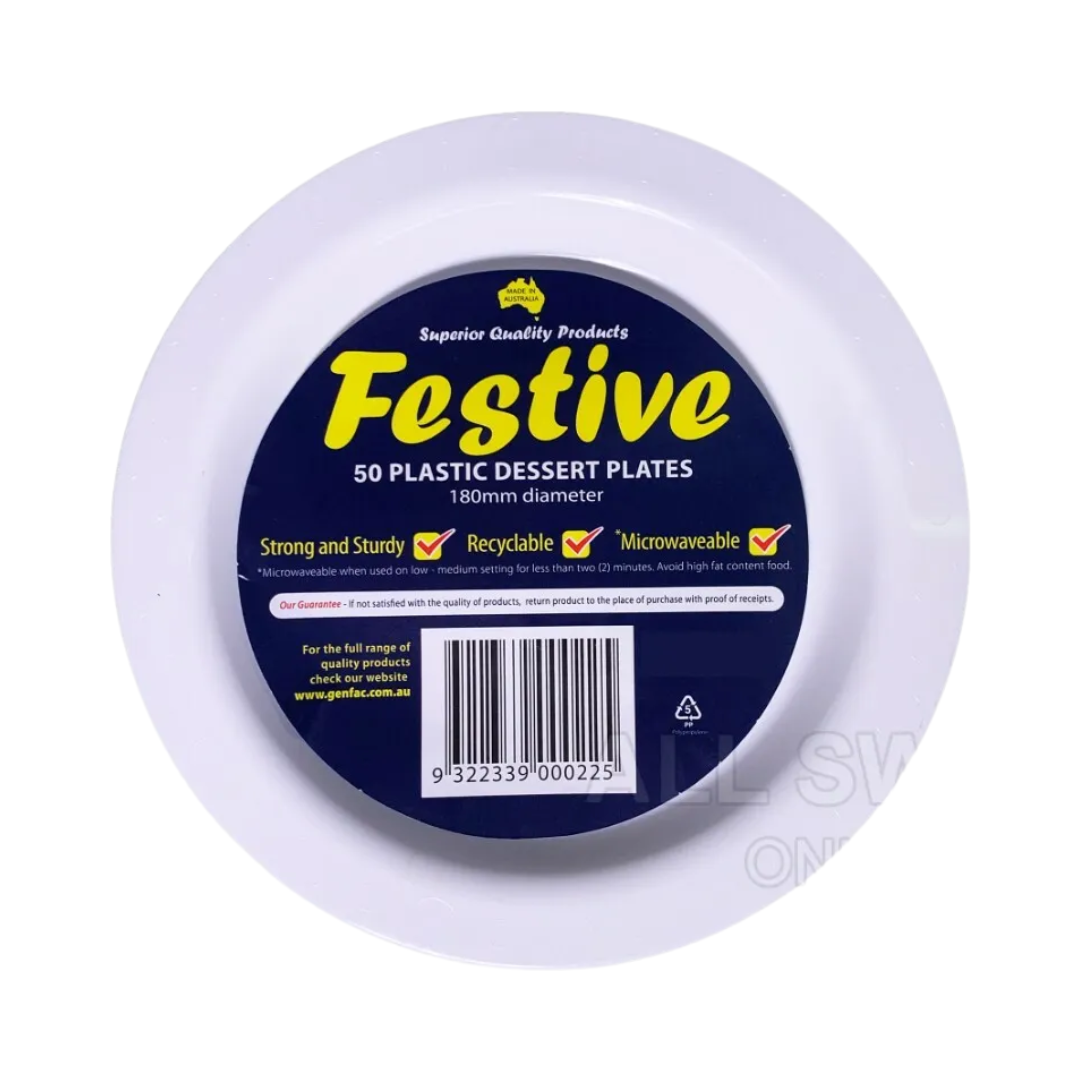 Snack Plate Round 180mm White