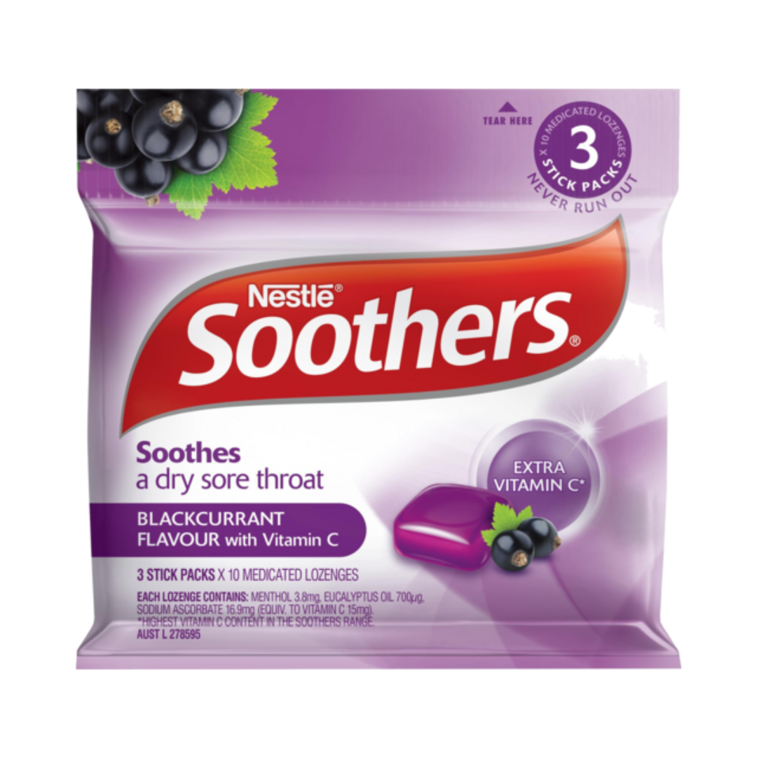Soothers Blackcurrant 3x43g