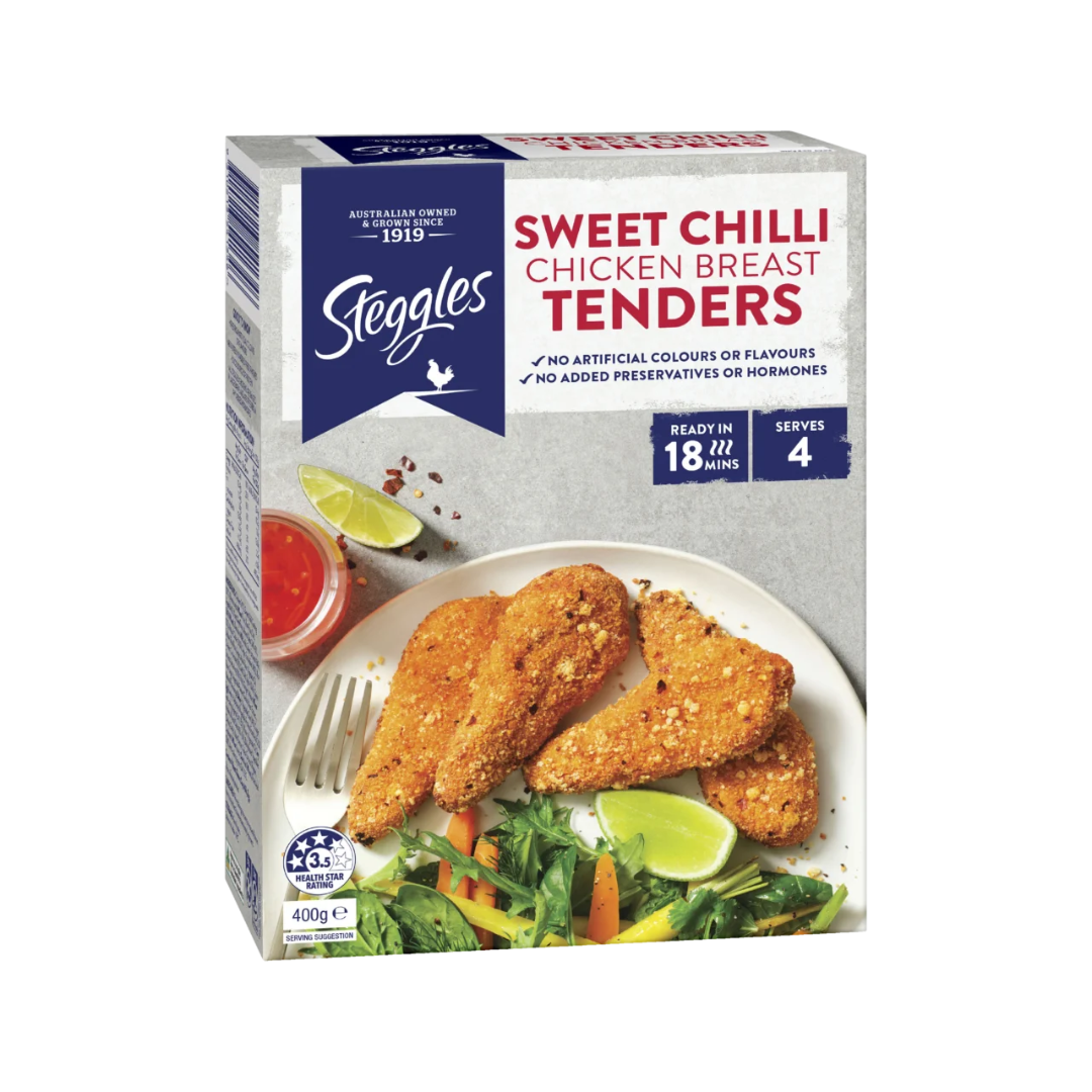 Steggles Chicken Tenders Sweet Chilli 400g