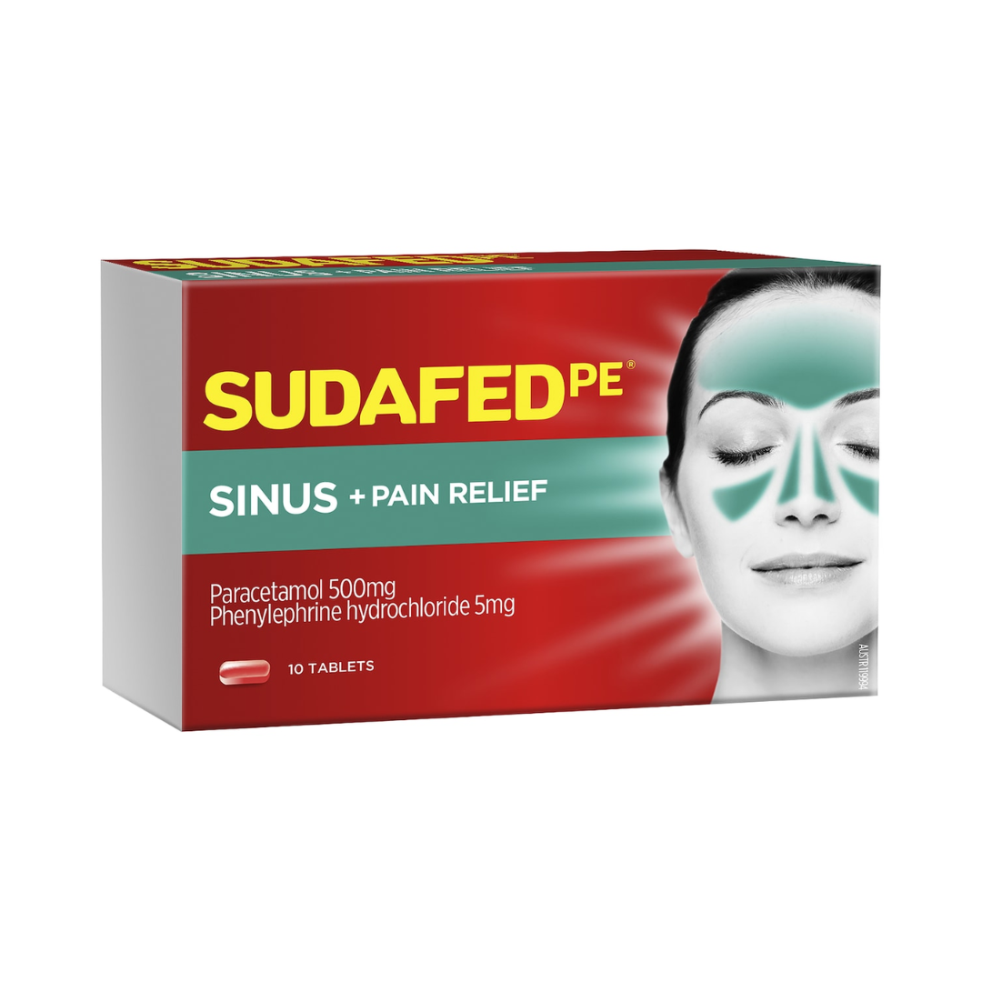 Sudafed PE Sinus & Pain Relief 10 Pack