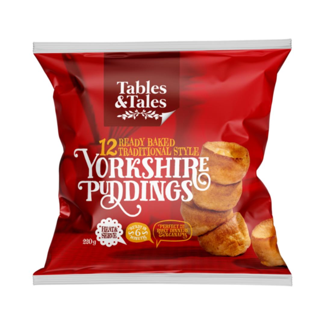 Tables & Tales Yorkshire Puddings 12 Pack 220g