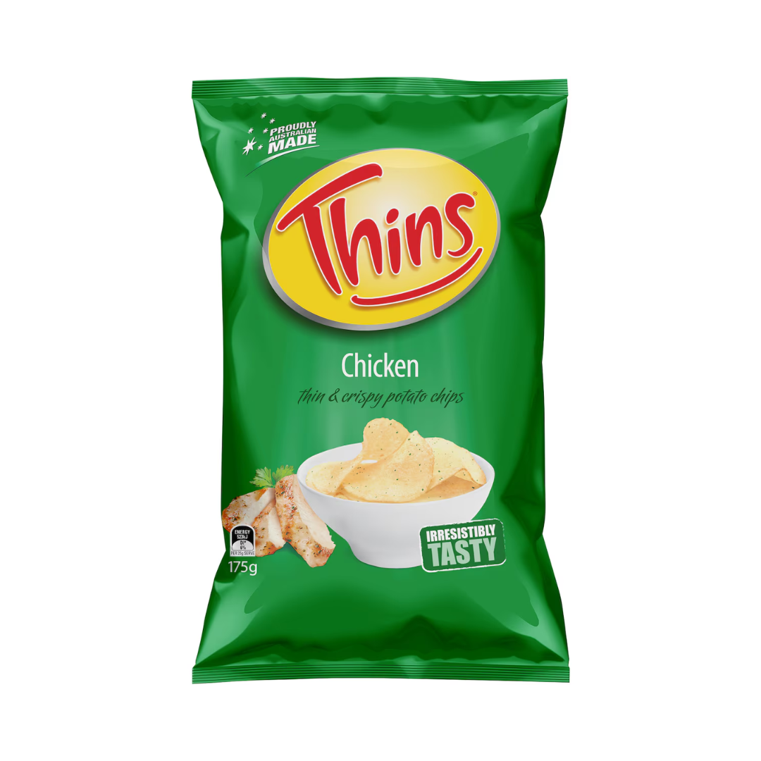 Thins Chips Seasoned Chicken 175g