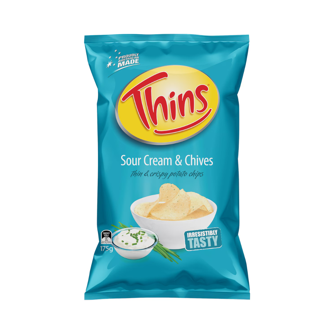 Thins Chips Sour Cream & Chives 175g