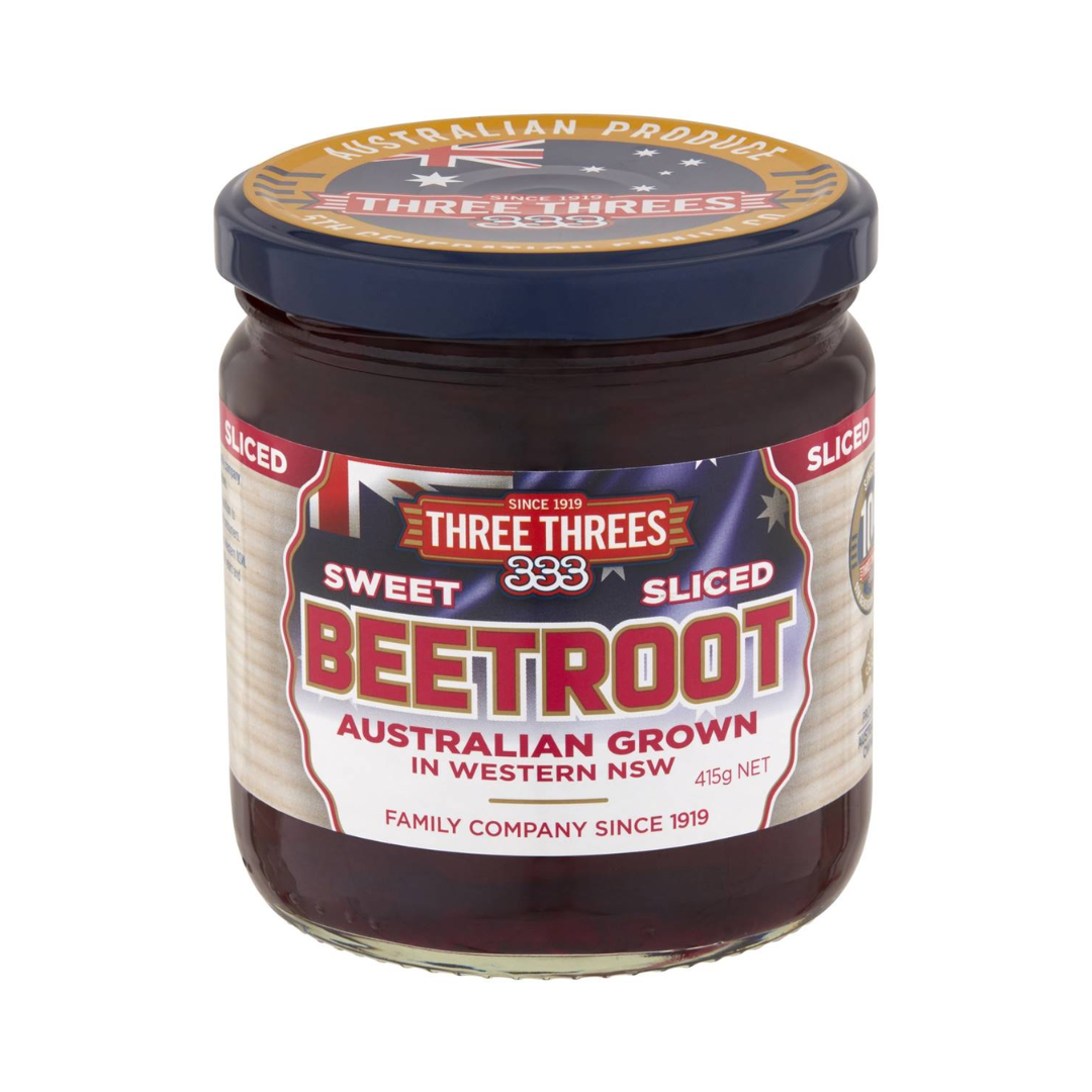 Three Threes Sweet Sliced Beetroot 415g