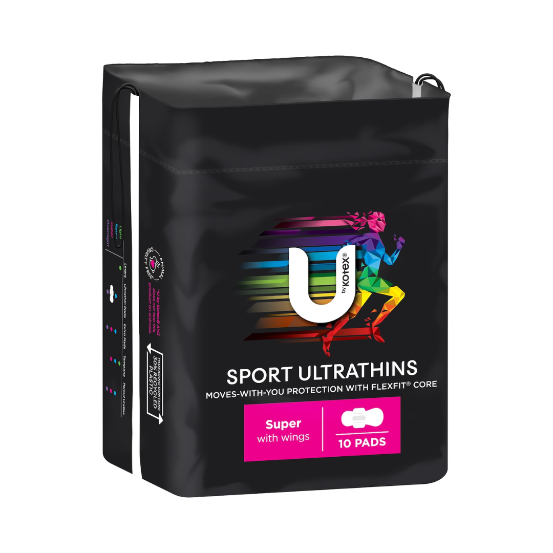 U By Kotex Ultra Thin Sport Super Wing 10