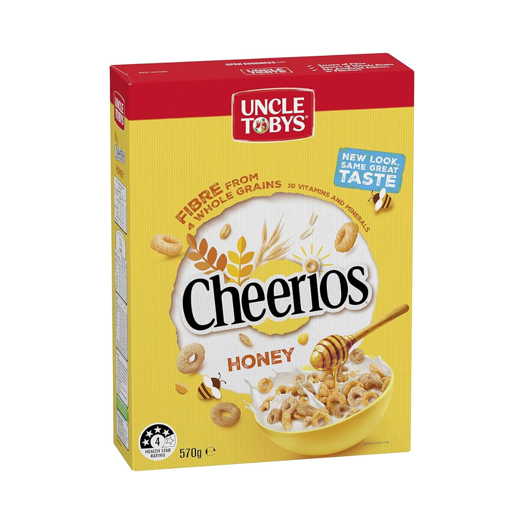 Uncle Toby's Honey Cheerios 570g
