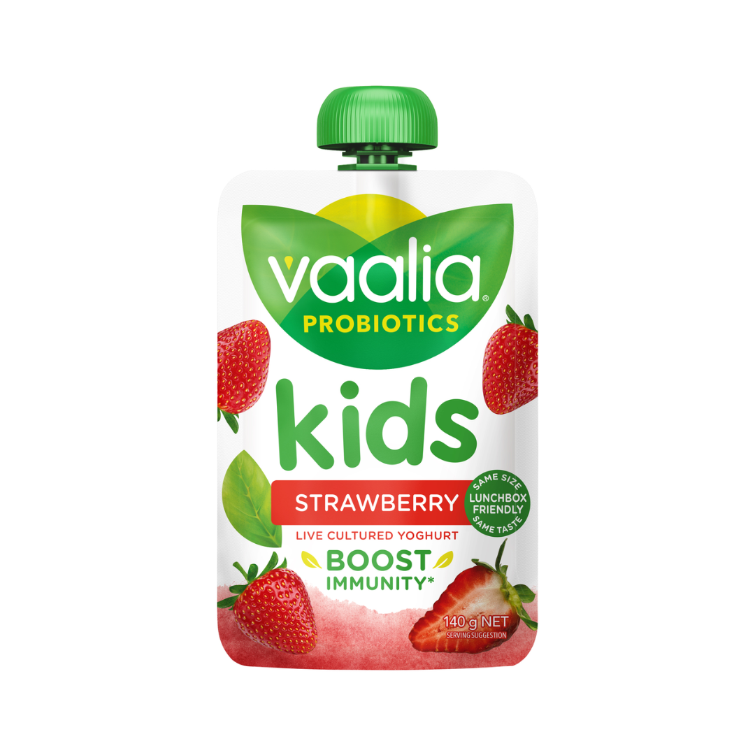 Vaalia Kids Probiotic Strawberry Yoghurt Pouch 140g