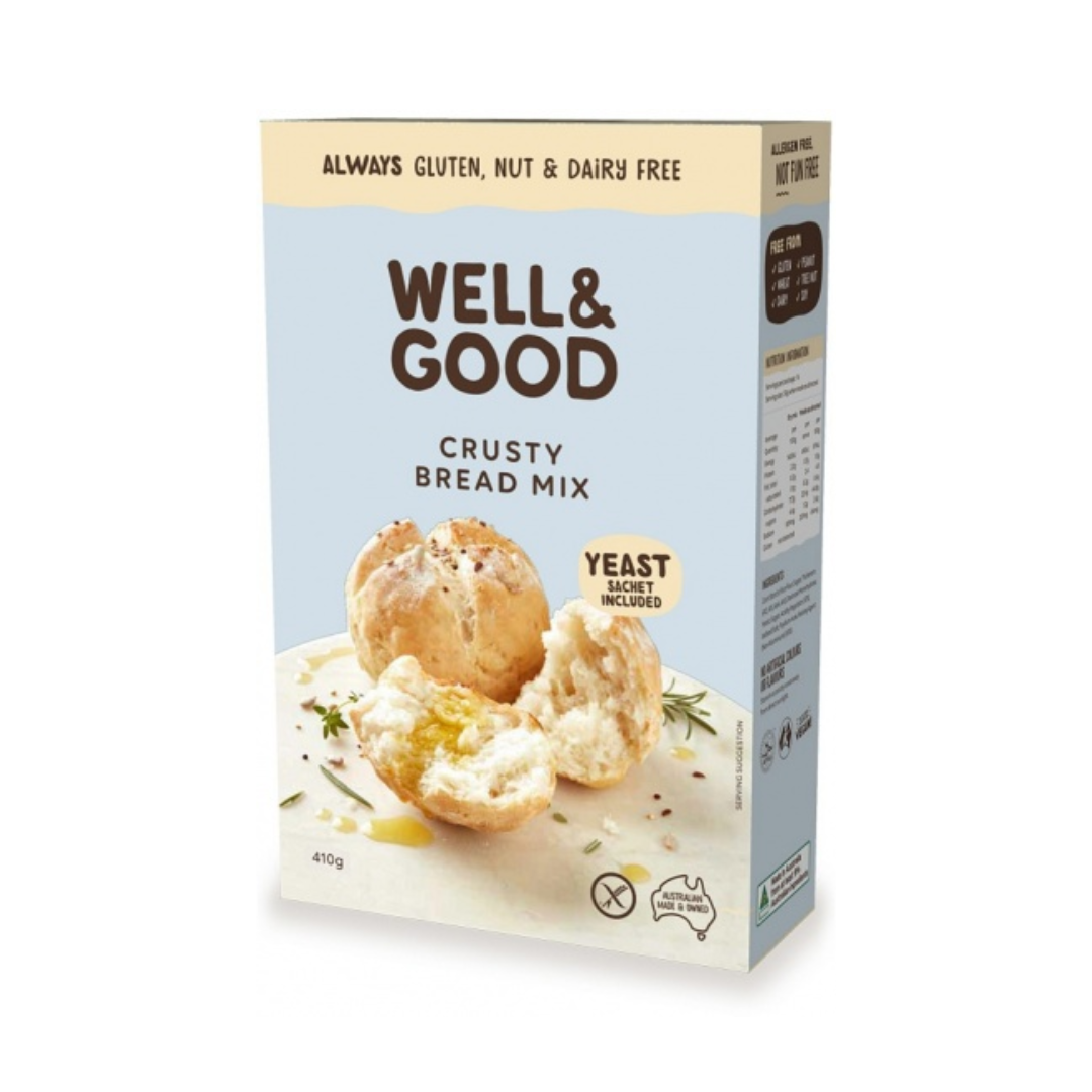 Well & Good Crusty Bread Mix With Yeast Sachet 410g