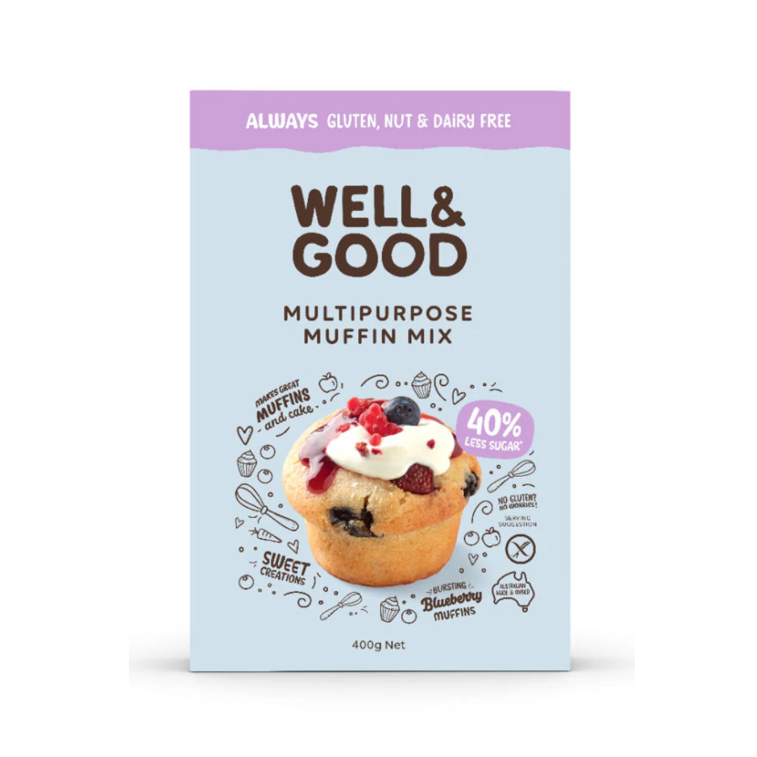 Well & Good Multi Purpose Muffin Mix 400g GF