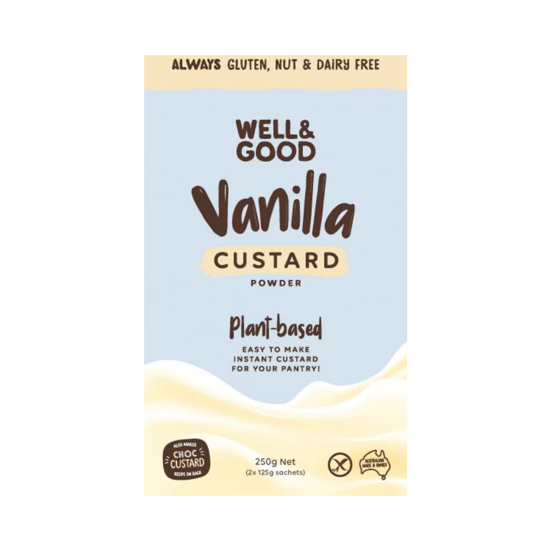 Well & Good Vanilla Custard Powder Gluten Free 250g
