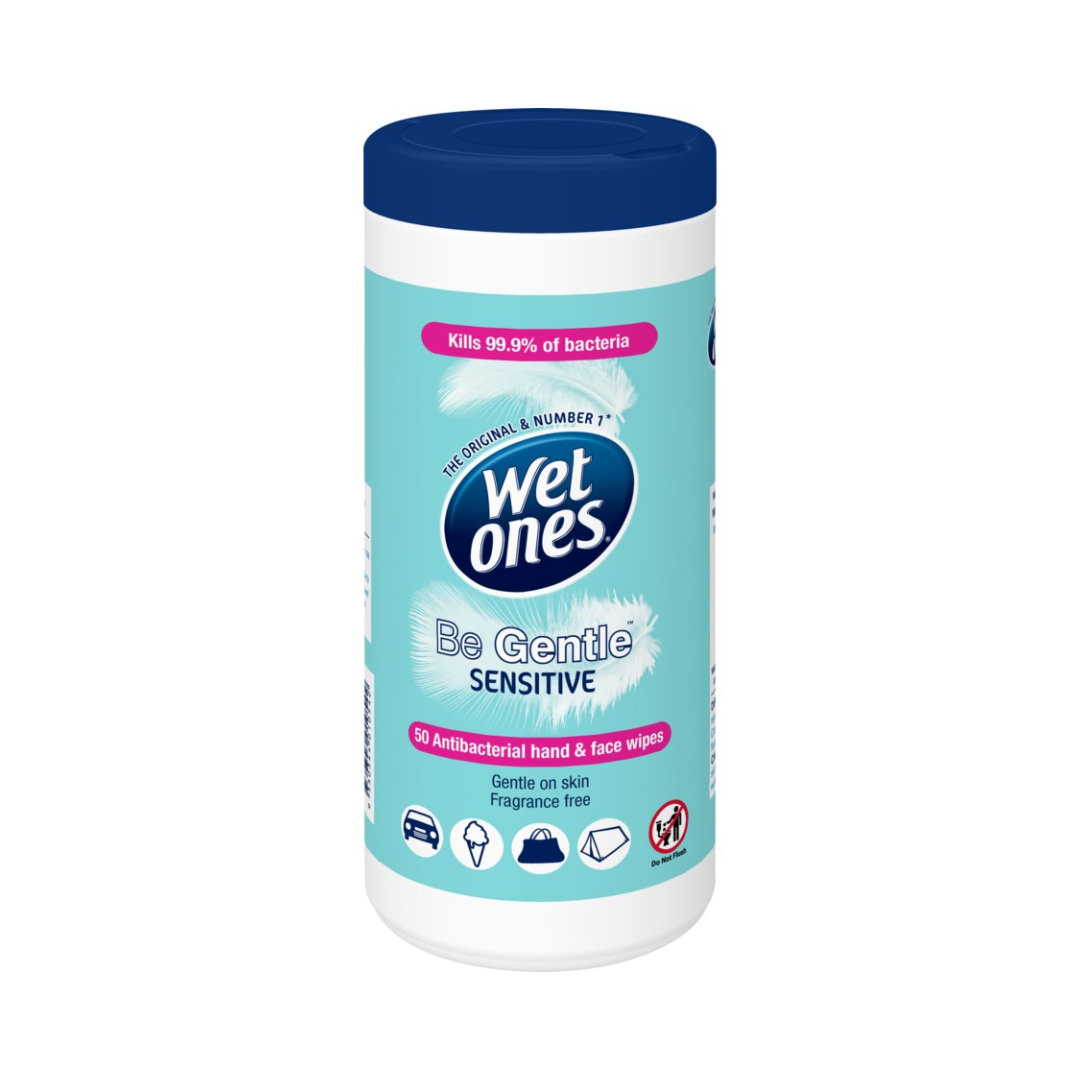 Wet Ones Antibacterial Hand Wipes Be Gentle Canister 50 Pack