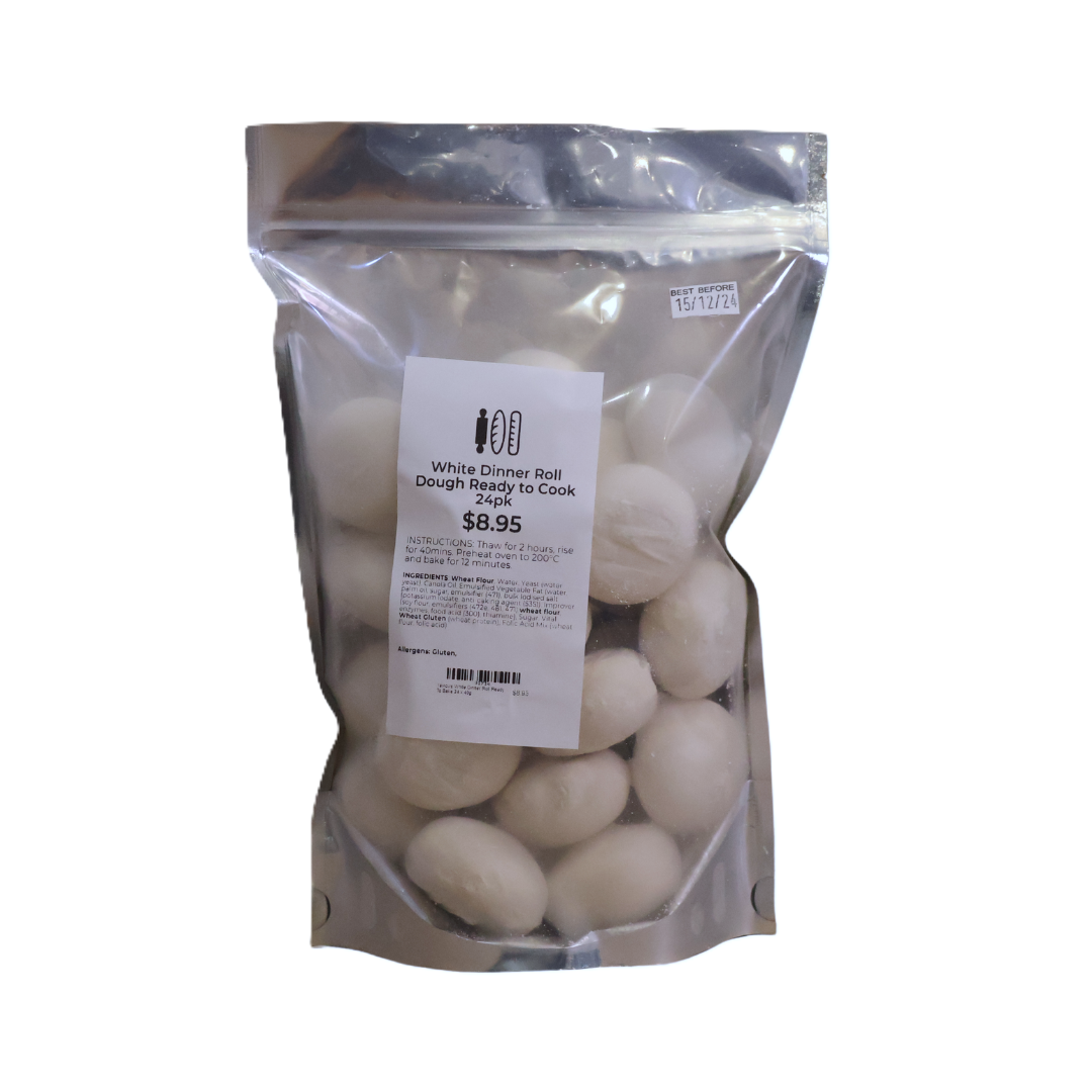 Yarrows White Dinner Roll Ready To Bake 24 x 40g