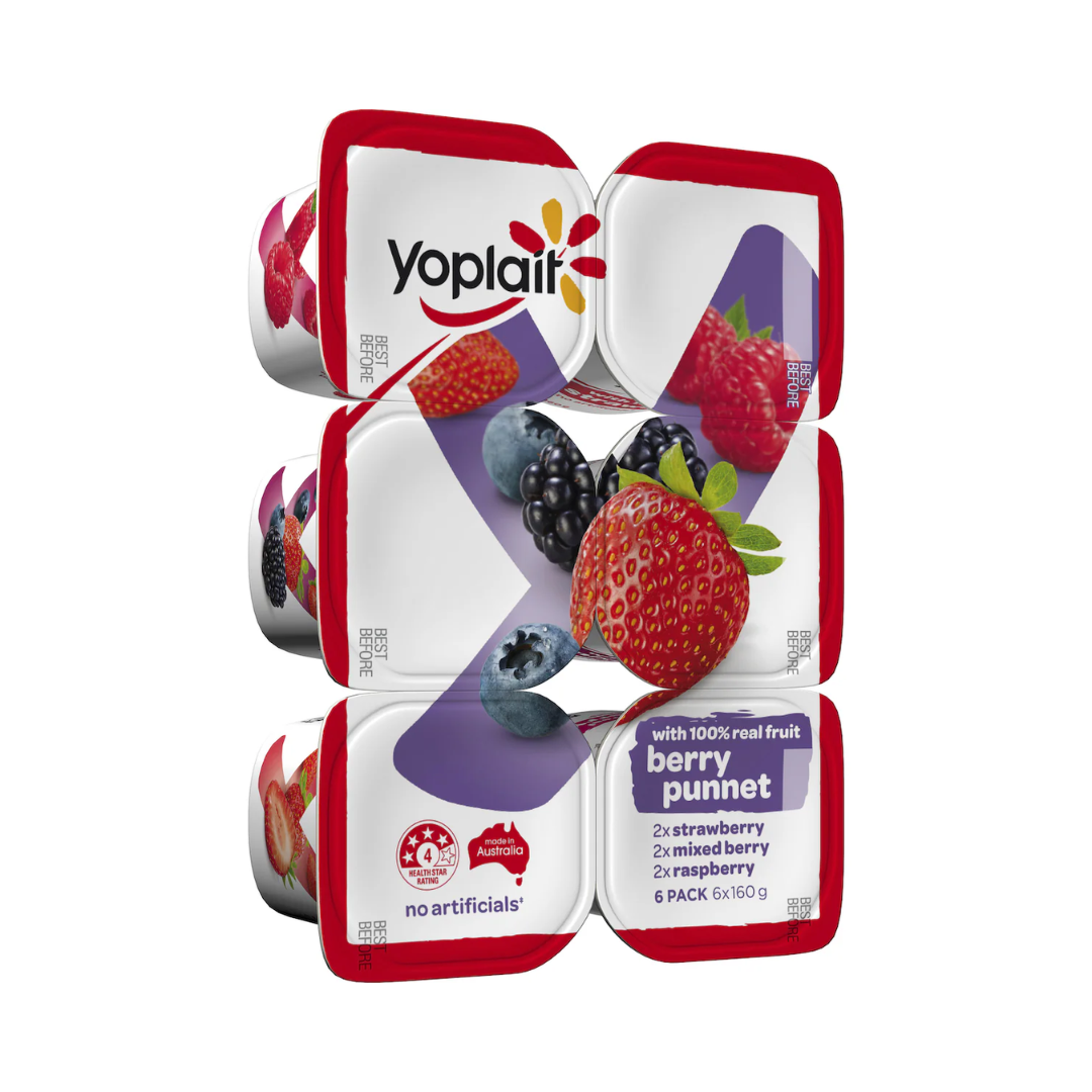 Yoplait Yoghurt Berry Punnet 6 x 160g