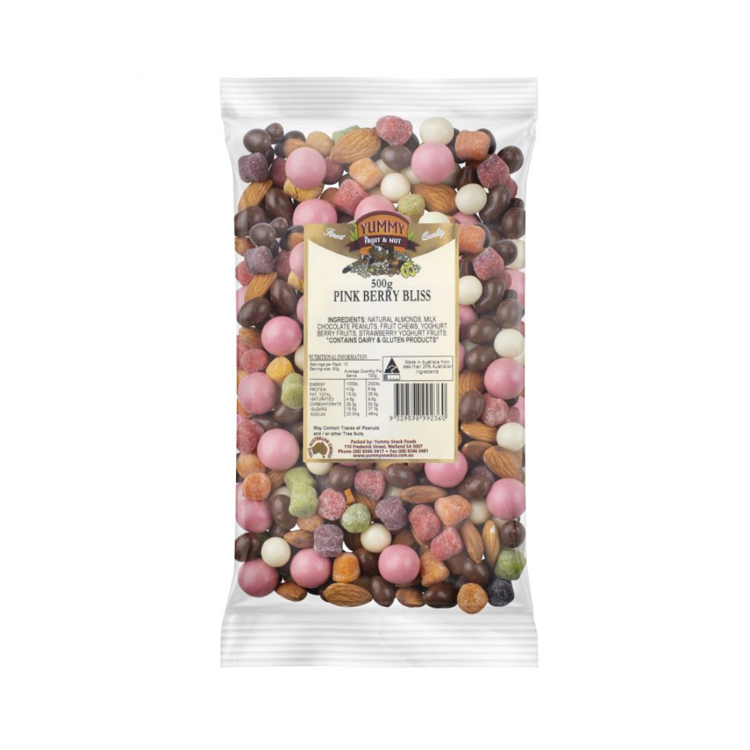 Yummy's Pink Berry Bliss Mix 500g