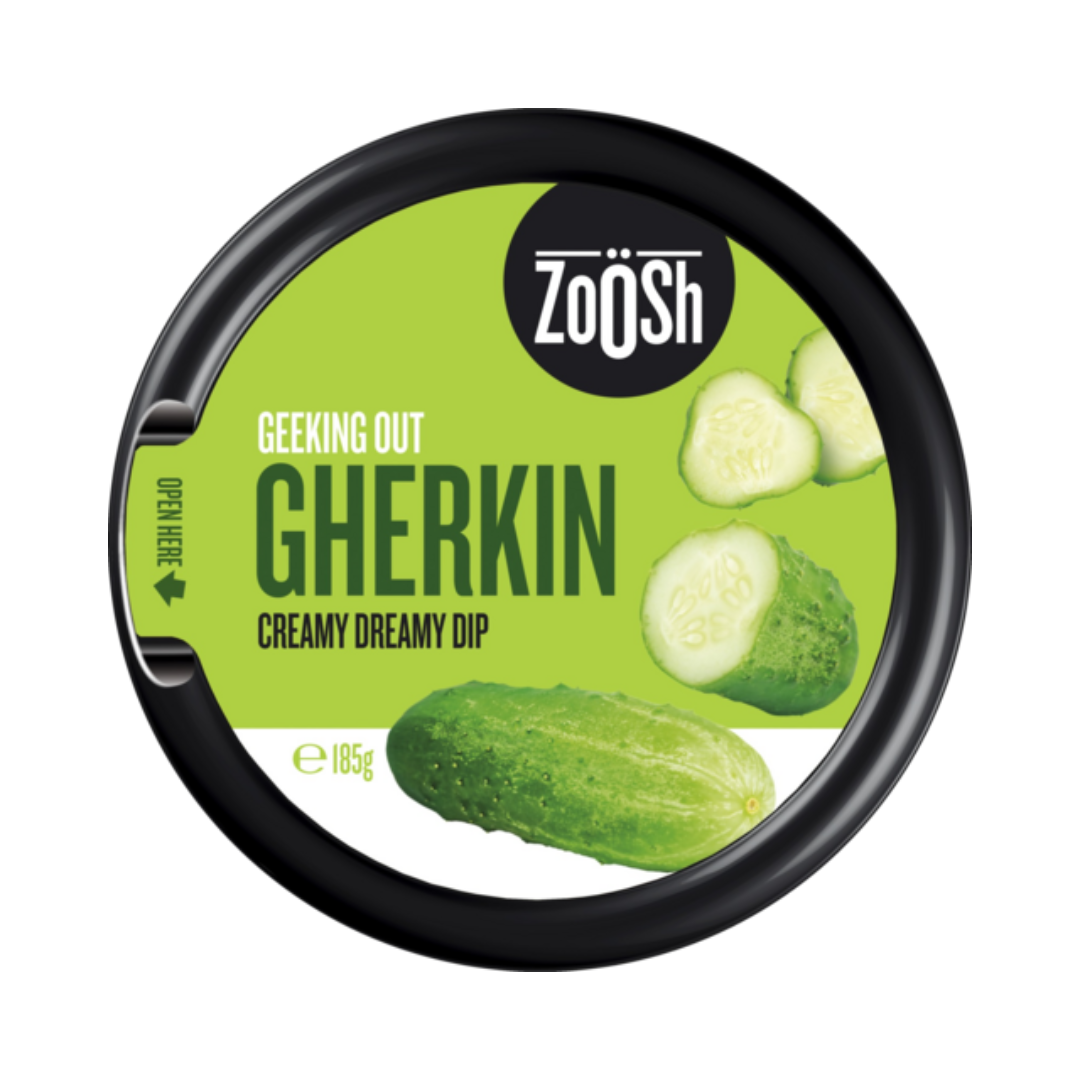 Zoosh Dip Gherkin 185g